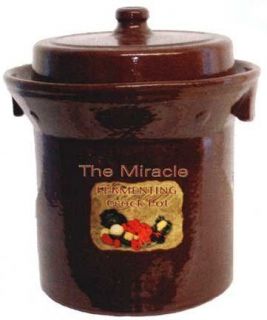 Miracle Harsch Fermenting Crock Pot Sauerkraut 7.5 Liter (2 Gallon 