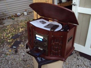 Innovative Technology IT Wooden Music Center w/ vynil to Recordable 