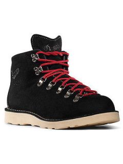 Danner Mountain Light Stark Black Suede Red Lace Hiking Boot 30812
