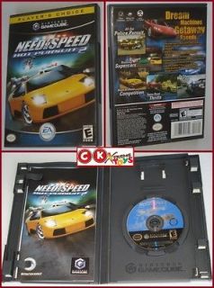   GAMECUBE PLAYERS CHOICE NEED FOR SPEED HOT PURSUIT 2   EA GAME USED