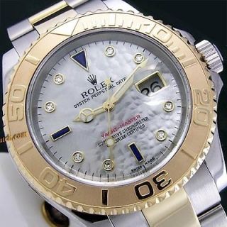   Rolex Yachtmaster 16623 Watch MOTHER OF PEARL SERTI Diamond DIAL MOP