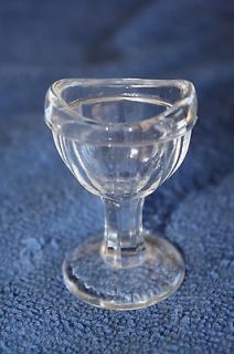 Vintage Eye Wash Cup~Clear Glass~Pedestal​~G~2 3/8~Mint Condition