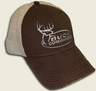 NEW BUCK COMMANDER BROWN & MESH CAP HAT DUCK