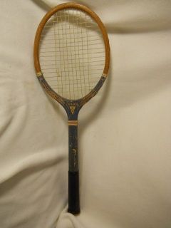 Antique Vintage WoodenTennis Racquet EUREKA​ Wright and Ditson? 
