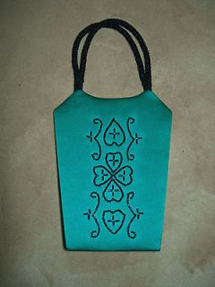 NWOT Emerald Jade Green Beaded Evening Bag LULU GUINNESS Top Handle