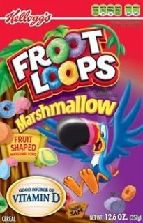 Kelloggs Froot Loops Marshmallow cereal 1 box 12.6 oz