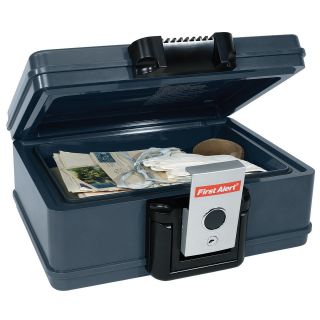 New First Alert 2013F Fire and Water Chest, 0.17 Cubic Foot Key Lock 