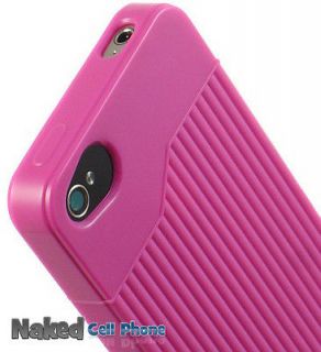 NEW PINK T MATRIX TPU CANDY SKIN CASE COVER FOR APPLE iPHONE 4S 4 4G