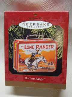 1997 Lone Ranger Tin Box or Mini Lunchbox Hallmark Ornament in Box