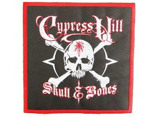 CYPRESS HILL Skull & Bones Giant Iron On Back Patch  7x7 