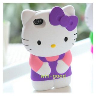   3D BOW Case Back Cover Skin Hard Lady Candy For Iphone 4 4G 4s