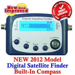 ORIGINAL DIGITAL SATELLITE SIGNAL METER FINDER W COMPASS, BUZZER, LCD 