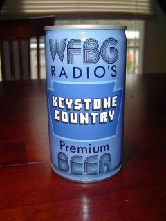 WFBG radios keystone country premium beer pittsburg brewing co can
