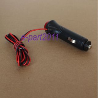 12V Male Car Cigarette Lighter Socket Plug Connector On Off Switch 