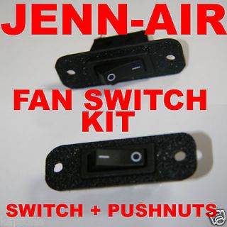 Jenn Air Replacement Downdraft Cooktop Fan Switch Black With 2 Push 