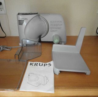 KRUPS METAL AND PLASTIC COUNTERTOP SLICER TYPE 372 GREAT CONDITION 