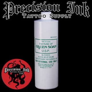 16 oz. GREEN SOAP; Tattoo Supplies needles ink medical sterile pouches 