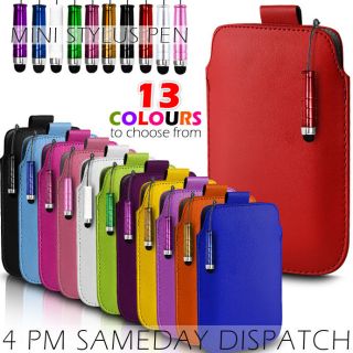   PULL TAB SKIN CASE COVER POUCH+MINI STYLUS FITS VARIOUS LG MOBILE