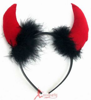 Masque Halloween Supplies head band Devil Horns Villi small Horn 