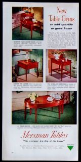 Vintage 1954 Mersman Tables Furniture Magazine Ad