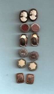   VICTORIAN CUFFLINKS TOPS ONLY FOR CRAFTS BEAUTIES CAMEOS DECO DSGNS