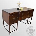 Antique Sideboard Dresser Maple & Co Breakfront Bow Buf