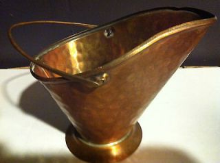 Gregorian Copper Coal Bucket w/ Handle 4 1/2 Gregorian