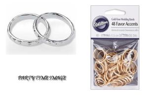   or Silver Anniversary Wedding Bands Rings Cake Decorating Party 48