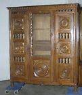 Antique Wardrobe Dresser Cabinet Armoire w Mirror