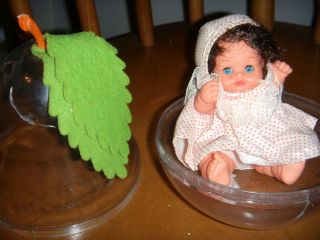 Vintage 6 FURGA baby doll mini PEAR Cacio con la Pera 1960 Italy 