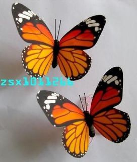 5pc Monarch artificial Butterfly for Wedding/Home Decoration 8cm