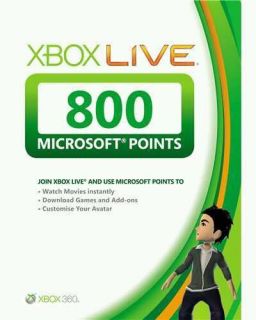 Microsoft XBOX Live 800 Points Cards   BRAND NEW SEALED