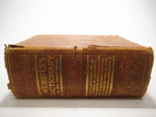 Antique 1904 Websters Dictionary New Census Edition Illustrated 