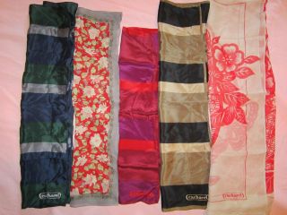 VINTAGE 100% SILK SCARVES CACHAREL FOR GLENTEX JAPAN *PLEASE 