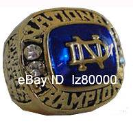  Dame Fighting Irish Holtz NCAA National Championship Champions Ring