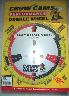 CROW CAMS 11 PERFORMANCE RACER TIMING DEGREE WHEEL NEW
