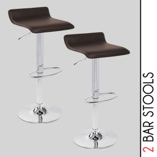 New Dark Coffee Brown Swivel Seat Modern Bombo Chair Pub Barstools 