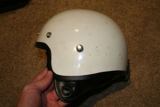 Comet Deluxe Nesco White Vintage Helmet