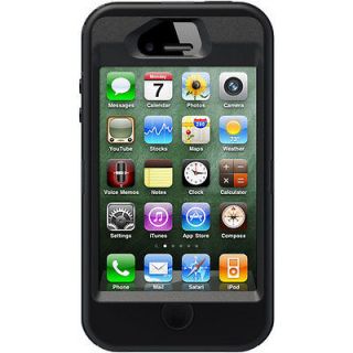 Otterbox Defender for Iphone 4 & 4S Black Black in Retail Box
