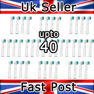 20 compatible Oral B dental electric toothbrush heads white teeth pro 