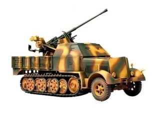 Forces of Valor German SD. KFZ. 7/2 with 37mm Anti Aircraft Gun 172 