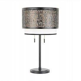 QUOIZEL UTOPIA MYSTIC BLACK TABLE LAMP WITH SHADE BRAND NEW