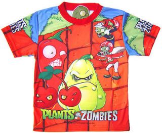   VS. ZOMBIES T Shirt Top Boys Clothes PopCap Ipad Iphone Game Age 5 6