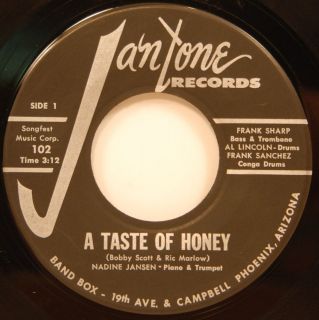 Nadine Jansen Quartet A Taste of Honey / So Goes My Dream 45 NM Jazz 