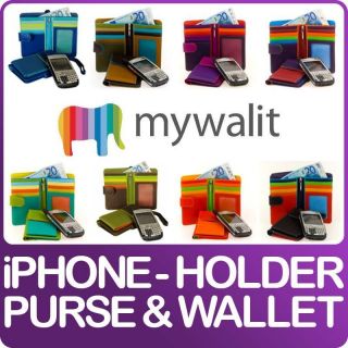 MyWalit Leather TELEPHONE Holder PURSE WALLET Ladies Mens 8 Colours 