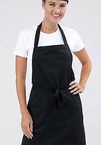 BLACK APRON WITH NECK STRAP KITCHEN CHEF QUALITY WITH OR WITHOUT 