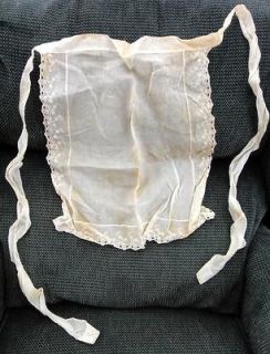 vintage SEXY FRENCH MAID APRON w/EYELET TRIM cooking COSTUME ★