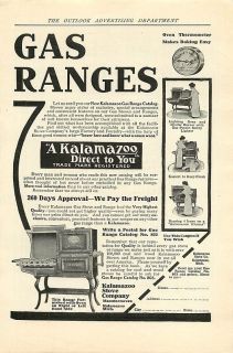 1908 Kalamazoo Stove Company   Gas Ranges   Print Ad
