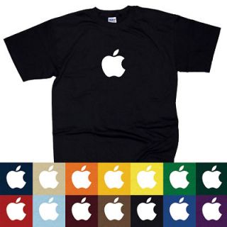 apple t shirt mac logo geek computer nerd macintosh retro