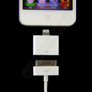   Pin to 30 Pin Dock Connector Adapter for iPhone5 iPod Touch 5